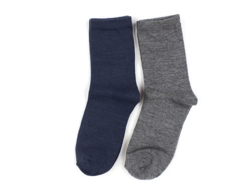 Name It ombre blue/dark grey melange strømper uld/bomuld (2-pack)